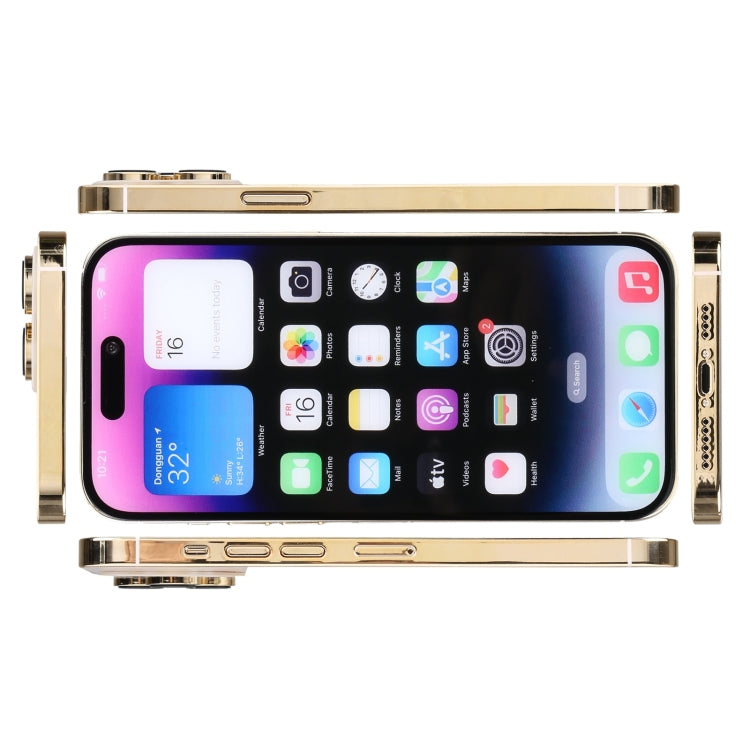 For iPhone 14 Pro Color Screen Non-Working Fake Dummy Display Model (Gold) - free shipping - PMC TechLife - Order now!