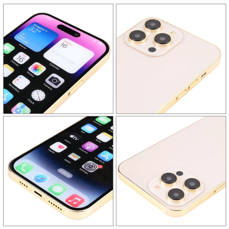 For iPhone 14 Pro Color Screen Non-Working Fake Dummy Display Model (Gold) - free shipping - PMC TechLife - Order now!