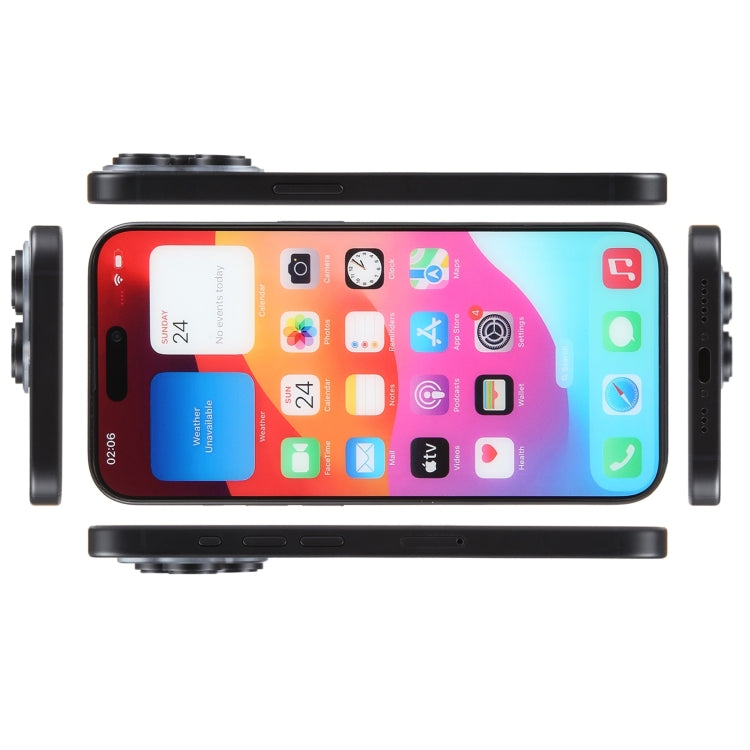 For iPhone 15 Pro Color Screen Non-Working Fake Dummy Display Model (Black) - free shipping - PMC TechLife - Order now!