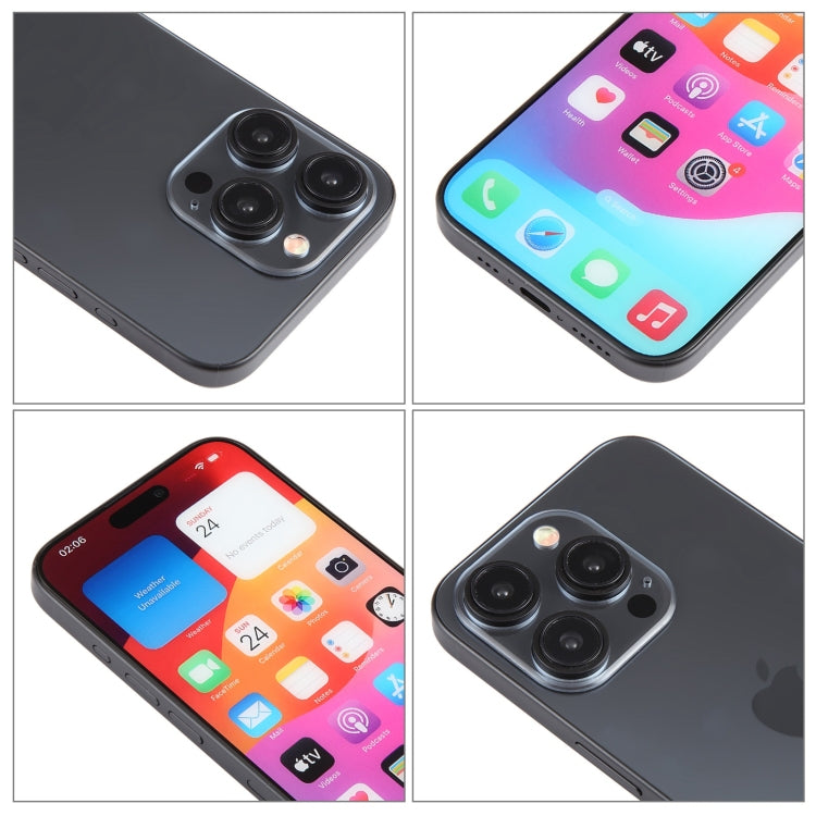 For iPhone 15 Pro Color Screen Non-Working Fake Dummy Display Model (Black) - free shipping - PMC TechLife - Order now!