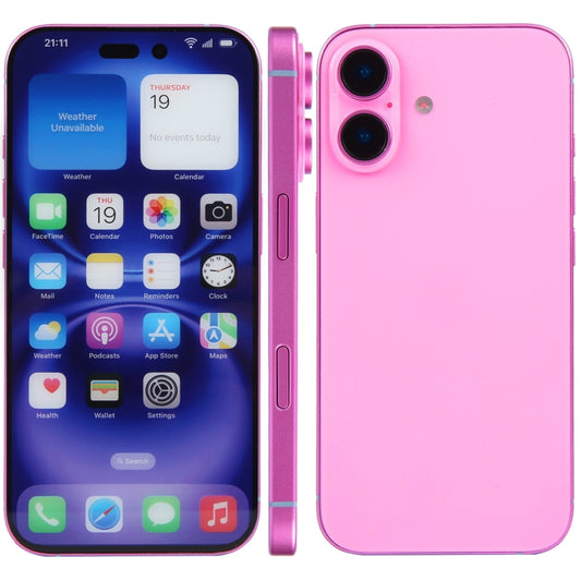 For iPhone 16 Plus Color Screen Non-Working Fake Dummy Display Model (Pink) - For iPhone & iPad by PMC Jewellery | Online Shopping South Africa | PMC Jewellery | Buy Now Pay Later Mobicred