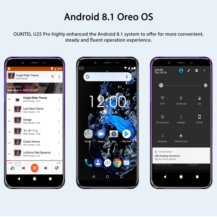 [HK Warehouse] OUKITEL U25 Pro, 4GB+64GB, Dual Back Cameras, Fingerprint Identification, 5.5 inch Android 8.1 MTK6750T Octa Core up to 1.5GHz, Network: 4G, Dual SIM, OTG, OTA(Twilight) - Other by OUKITEL | Online Shopping South Africa | PMC Jewellery | Buy Now Pay Later Mobicred