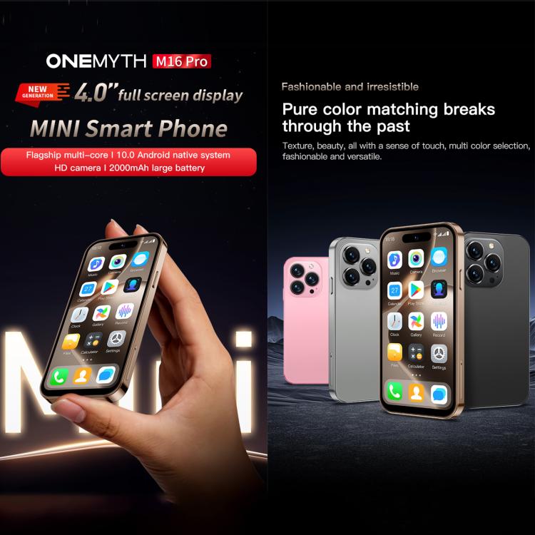 SOYES ONEMYTH M16 Pro, 2GB+16GB, 4.0 inch Android 10.0 MTK6580 Quad Core, Network: 3G, Dual SIM (Black) - free shipping - PMc TechLife - Order now!