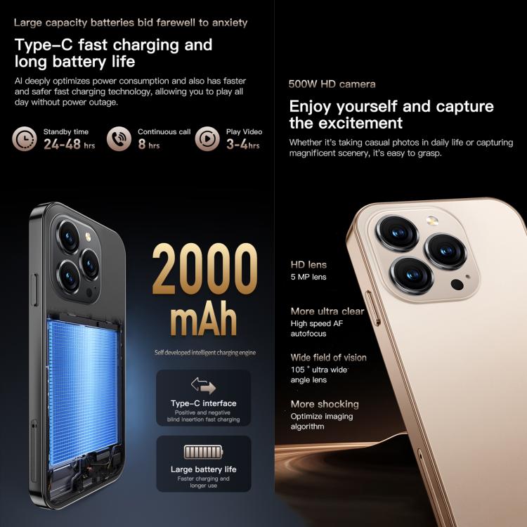 SOYES ONEMYTH M16 Pro, 2GB+16GB, 4.0 inch Android 10.0 MTK6580 Quad Core, Network: 3G, Dual SIM (Black) - free shipping - PMc TechLife - Order now!