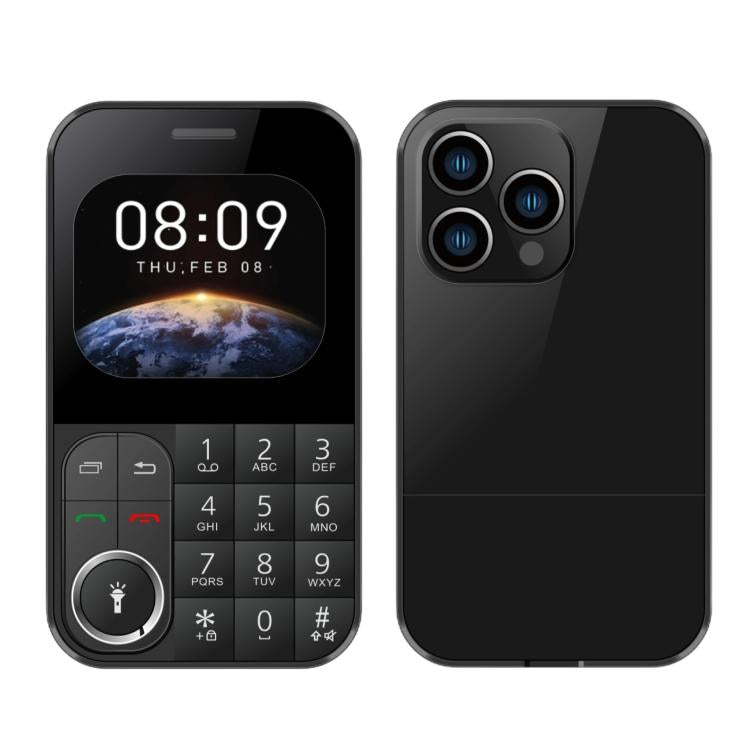 V9 Card Mobile Phone, 2.01 inch, MTK6261D, Support Bluetooth, FM, Torch, GSM, Dual SIM (Black) - free shipping - PMc TechLife - Order now!