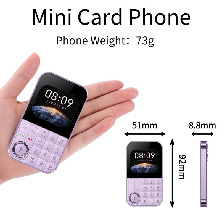V9 Card Mobile Phone, 2.01 inch, MTK6261D, Support Bluetooth, FM, Torch, GSM, Dual SIM (Black) - free shipping - PMc TechLife - Order now!