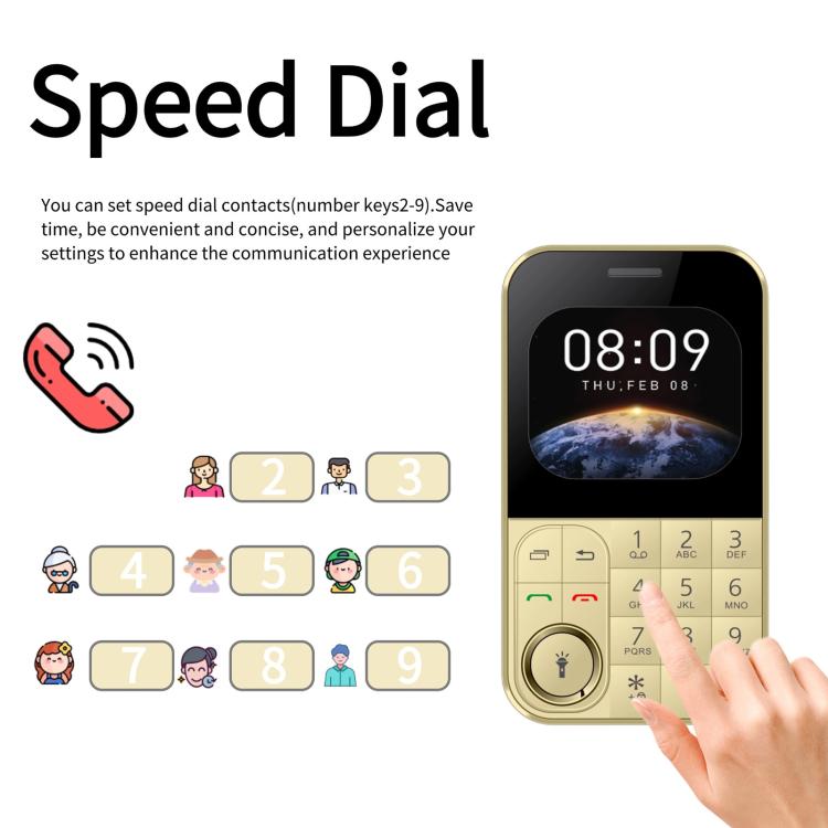 V9 Card Mobile Phone, 2.01 inch, MTK6261D, Support Bluetooth, FM, Torch, GSM, Dual SIM (Black) - free shipping - PMc TechLife - Order now!