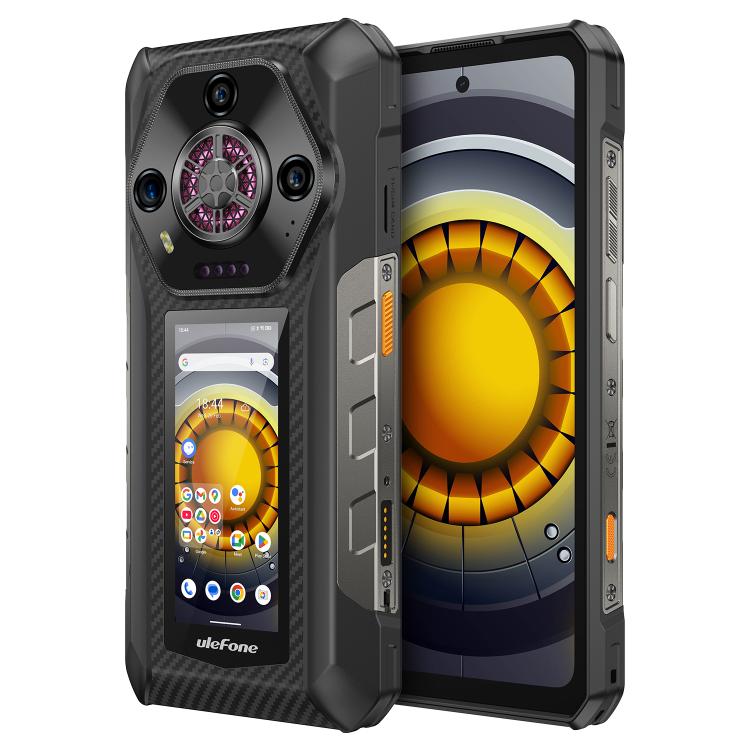 Ulefone Armor 30 Pro Rugged Phone, 16GB+512GB, Night Vision, 6.95 inch + 3.4 inch Dual Screen Android 14 MediaTek Dimensity 7300X Octa Core, Network: 5G, OTG, NFC (Black) - free shipping - PMc TechLife - Order now!