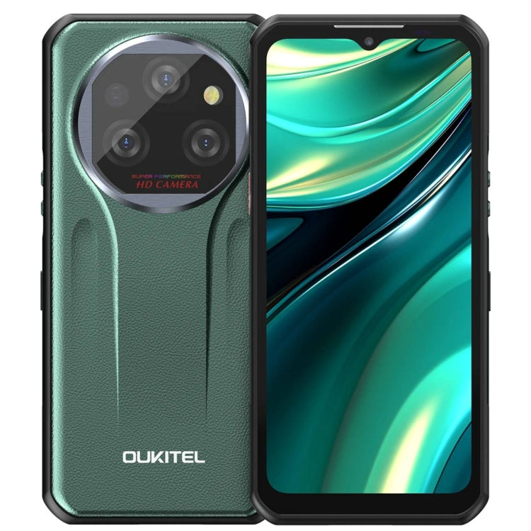 [HK Warehouse] Oukitel WP39 5G Rugged Phone, 6GB+256GB, Night Vision, Fingerprint Identification, 6.6 inch MediaTek Dimensity 6100+ Octa Core, NFC, OTG, Network: 5G (Green) - Other by OUKITEL | Online Shopping South Africa | PMC Jewellery | Buy Now Pay Later Mobicred