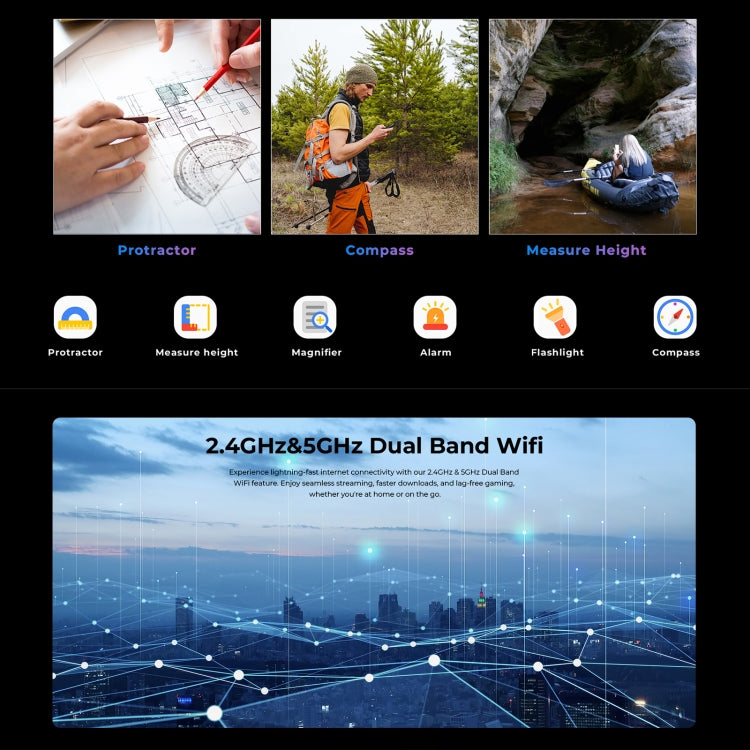 HOTWAV T7 Pro Rugged Phone, 6GB+256GB, 6280mAh, 6.6 inch Android 13 MT8788 Octa Core, Network: 4G, OTG (Black) - free shipping - PMC TechLife - Order now!