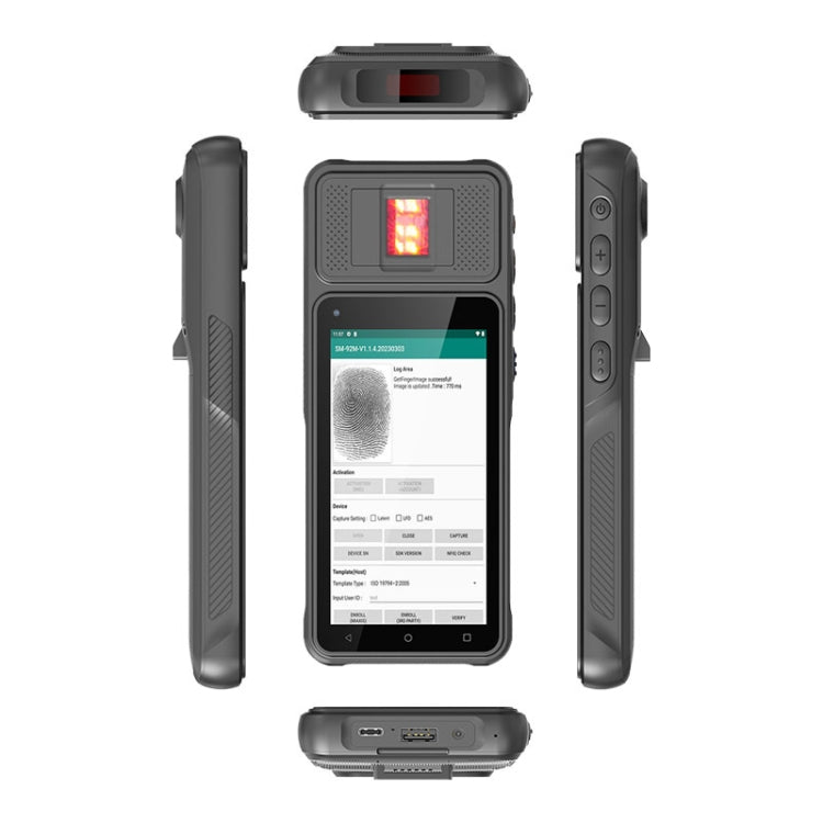 UNIWA F501 Handheld Scanner Phone, 2GB+32GB, 5.0 inch Android 12, MT6762 Octa Core, 4G Network, AU Plug (Black) - UNIWA by UNIWA | Online Shopping South Africa | PMC Jewellery | Buy Now Pay Later Mobicred