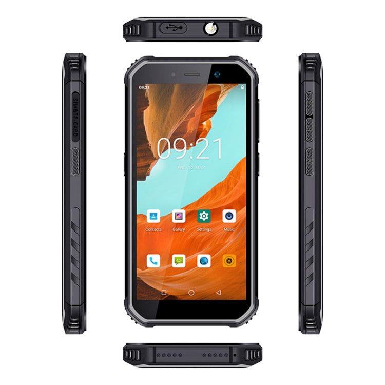 UNIWA F963 Pro Rugged Smart Phone, 4GB+64GB, 5.5 inch Android 13, Unisoc T606 Octa Core, NFC, Fingerprint Unlock, 4G Network, US Plug (Black Grey) - UNIWA by UNIWA | Online Shopping South Africa | PMC Jewellery | Buy Now Pay Later Mobicred