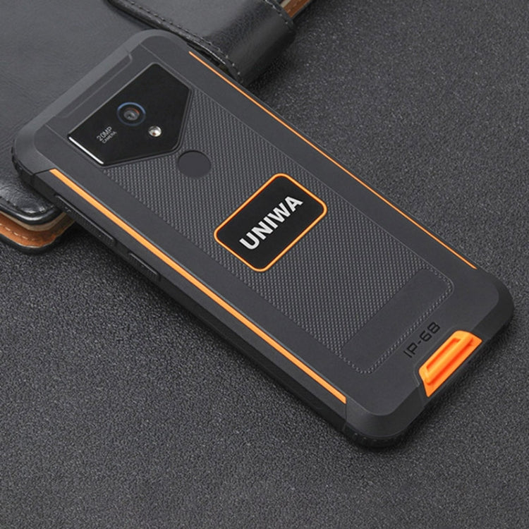 UNIWA F965 Pro Rugged Smart Phone, 6GB+128GB, 6 inch Android 13, MT6762 Octa Core, Network: 4G, NFC, PoC, SOS, UK Plug (Black+Orange) - UNIWA by UNIWA | Online Shopping South Africa | PMC Jewellery | Buy Now Pay Later Mobicred