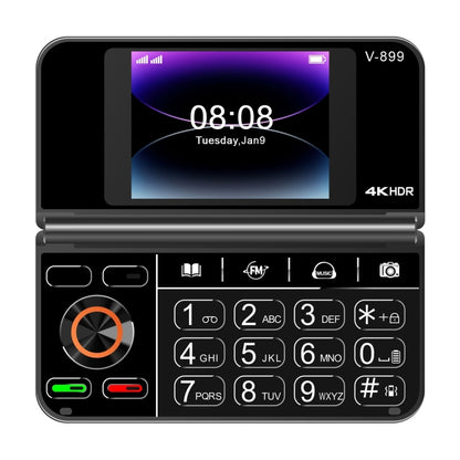 SOYES V-899, 32MB+64MB, 2.4 inch + 2.8 inch Display MTK6261D CPU, BT 3.0, Network: 2G, Dual SIM (Black) - SOYES by SOYES | Online Shopping South Africa | PMC Jewellery | Buy Now Pay Later Mobicred