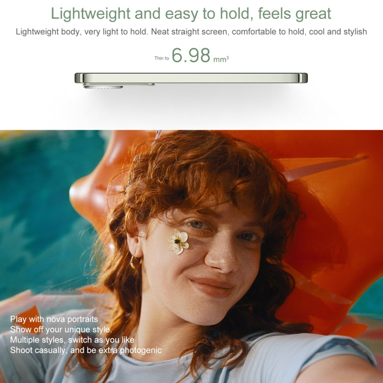 Huawei nova 13, 12GB+256GB, Screen Fingerprint Identification, 6.7 inch HarmonyOS 4.2, NFC, OTG, Not Support Google Play (White) - free shipping - PMc TechLife - Order now!