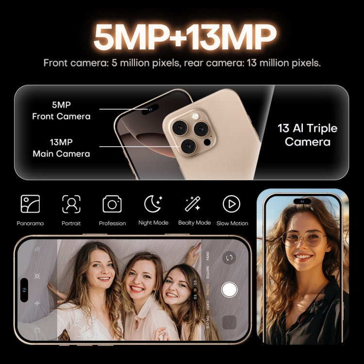 i16 Pro Max / A08A, 3GB+64GB, 6.73 inch Screen, Face Identification, Android 8.1 MTK6753 Octa Core, Network: 4G, Dual SIM, AU Plug (White) -  by PMC Jewellery | Online Shopping South Africa | PMC Jewellery | Buy Now Pay Later Mobicred