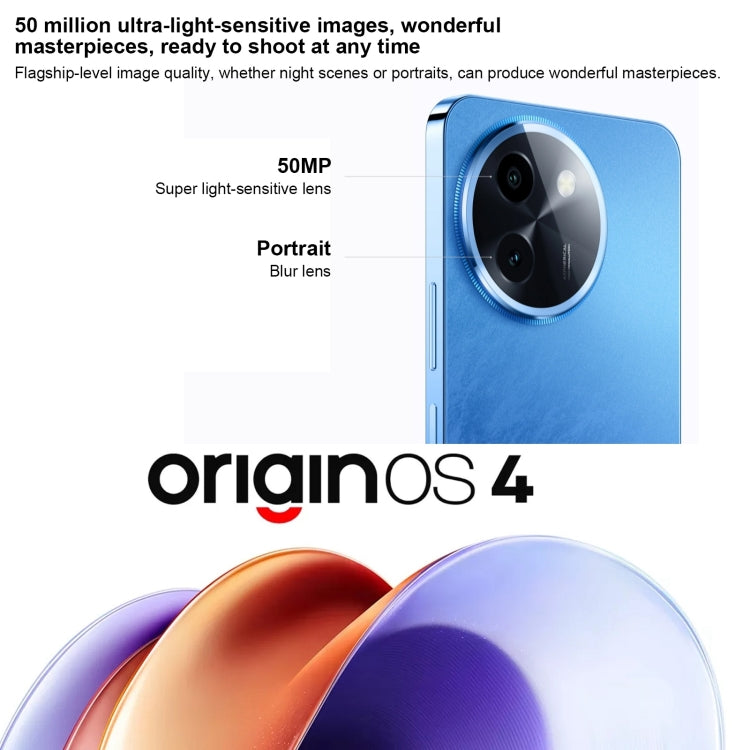 vivo Y200i, Dual Back Cameras, 12GB+256GB, Face ID Screen Fingerprint Identification, 6.72 inch Android 14.0 OriginOS 4 Snapdragon 4 Gen 2 Octa Core 2.2GHz, OTG, Network: 5G, Support Google Play (Black) - vivo by vivo | Online Shopping South Africa | PMC Jewellery | Buy Now Pay Later Mobicred