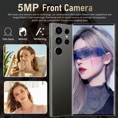 S24 Ultra / M106, 3GB+64GB, Face ID Identification, 6.75 inch Android 8.1 MTK6753 Octa Core, Network: 4G, Dual SIM (Black) -  by PMC Jewellery | Online Shopping South Africa | PMC Jewellery | Buy Now Pay Later Mobicred