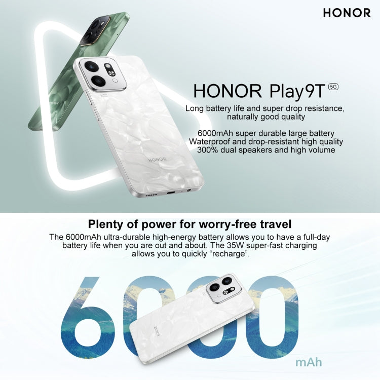 Honor Play9T 5G,  8GB+128GB, 6.77 inch MagicOS 8.0 Qualcomm Snapdragon 4 Octa Core up to 2.2GHz, Network: 5G, OTG, Not Support Google Play (Black) - Honor by Huawei | Online Shopping South Africa | PMC Jewellery | Buy Now Pay Later Mobicred