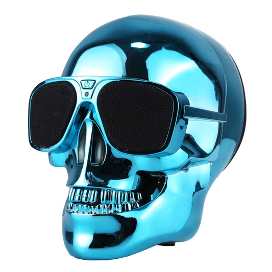 Sunglasses Skull Bluetooth Stereo Speaker, for iPhone, Samsung, HTC, Sony and other Smartphones (Blue) - Desktop Speaker by PMC Jewellery | Online Shopping South Africa | PMC Jewellery | Buy Now Pay Later Mobicred