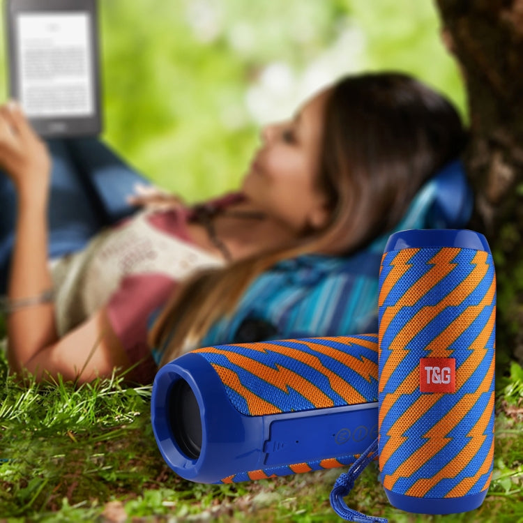 T&G TG117 Portable Bluetooth Stereo Speaker, with Built-in MIC, Support Hands-free Calls & TF Card & AUX IN & FM, Bluetooth Distance: 10m(Dark Blue) - Desktop Speaker by T&G | Online Shopping South Africa | PMC Jewellery | Buy Now Pay Later Mobicred