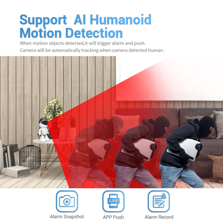 ESCAM PT205 HD 1080P Robot WiFi IP Camera, Support Motion Detection / Night Vision, IR Distance: 10m, EU Plug - Wireless Camera by ESCAM | Online Shopping South Africa | PMC TechLife
