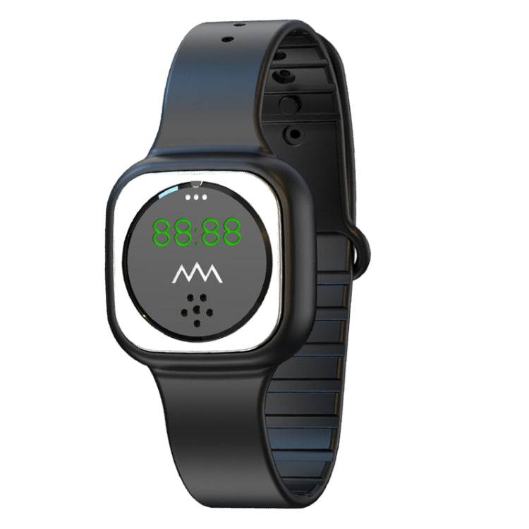 F9 Outdoor Silica Gel Mosquito Repellent Wristband with Clock(Black) - free shipping - PMC TechLife - Order now!