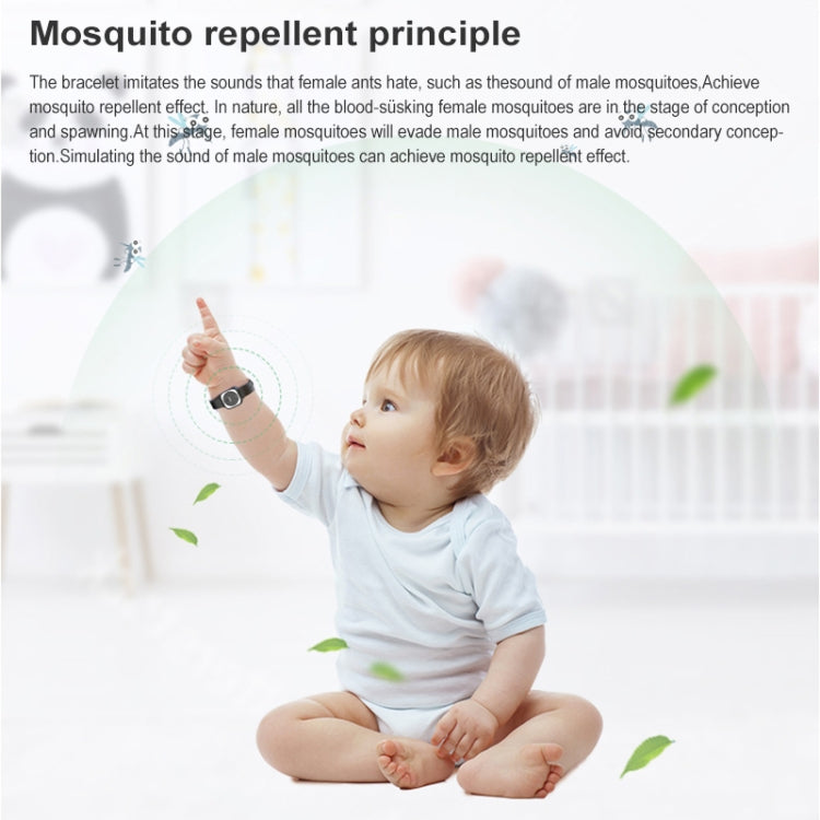 F9 Outdoor Silica Gel Mosquito Repellent Wristband with Clock(White) - Repellent Wristband by PMC TechLife | Online Shopping South Africa | PMC TechLife | Buy Now Pay Later Mobicred