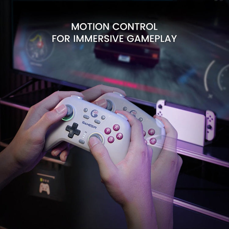 GameSir Nova NS T4N Wireless Gamepad Game Controller for Nintendo Switch (White) - Controller Gamepad by GameSir | Online Shopping South Africa | PMC Jewellery | Buy Now Pay Later Mobicred