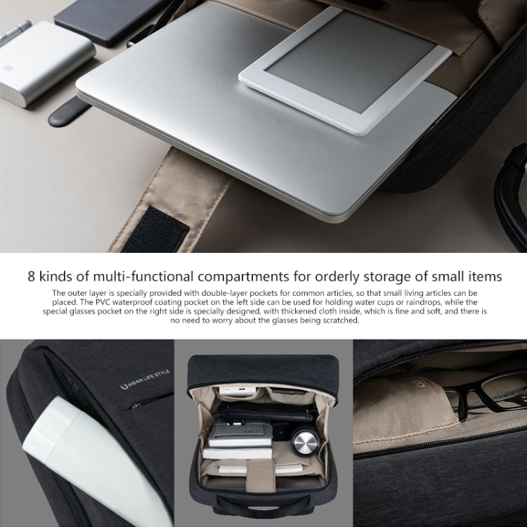 Original Xiaomi Waterproof Simple Backpack Laptop Bag for 15.6 inch Laptop(Light Grey) - Double-shoulder Bags by Xiaomi | Online Shopping South Africa | PMC TechLife | Buy Now Pay Later Mobicred