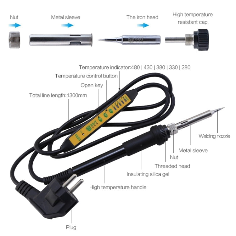 BEST Adjustable Temperature Electric Soldering Iron Welding Solder Station Heat Pencil, UK Plug - free shipping - PMC TechLife - Order now!