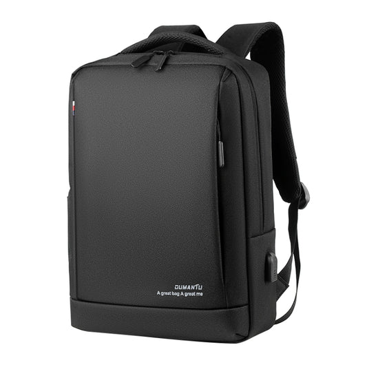OUMANTU 9003 Business Laptop Bag Oxford Cloth Large Capacity Backpack with External USB Port(Black) - Backpacks by OUMANTU | Online Shopping South Africa | PMC Jewellery