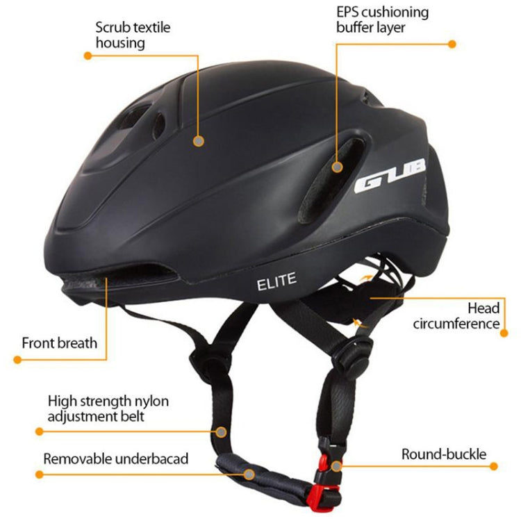 GUB Elite Unisex Adjustable Bicycle Riding Helmet, Size: L(Matte Black) - free shipping - PMC TechLife - Order now!