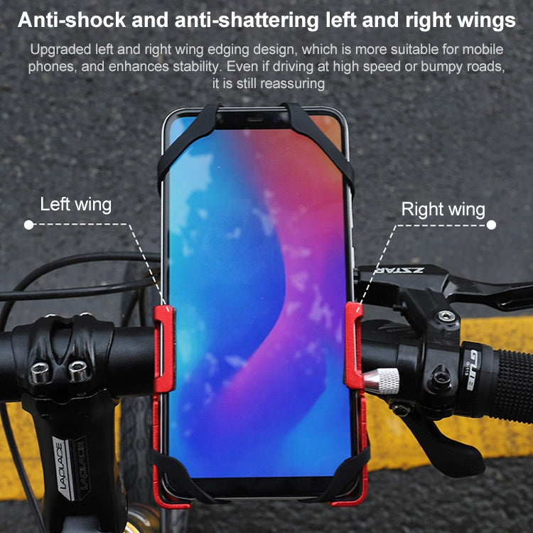 GUB P10 Aluminum Bike Phone Holder(Black Red) - free shipping - PMC TechLife - Order now!