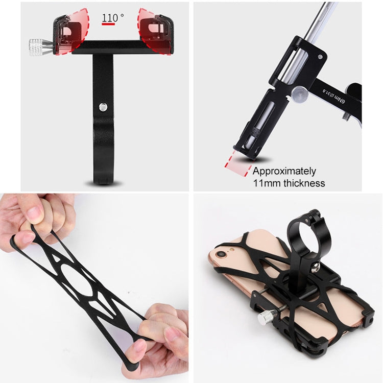 GUB P10 Aluminum Bike Phone Holder(Black Red) - free shipping - PMC TechLife - Order now!