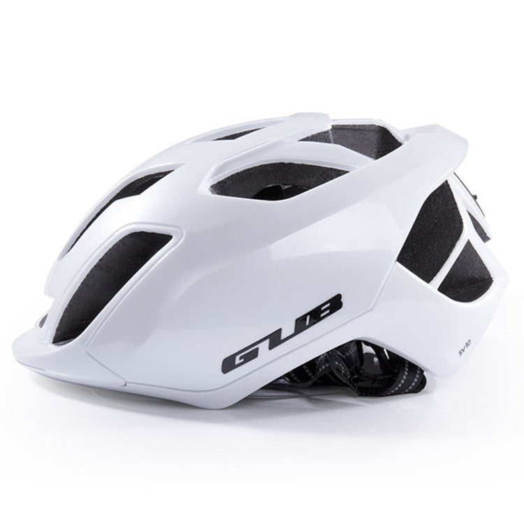 GUB SV10 PC + EPS Breathable Bike Helmet Cycling Helmet With Taillights (Pearl White) - Protective Helmet & Masks by GUB | Online Shopping South Africa | PMC Jewellery | Buy Now Pay Later Mobicred