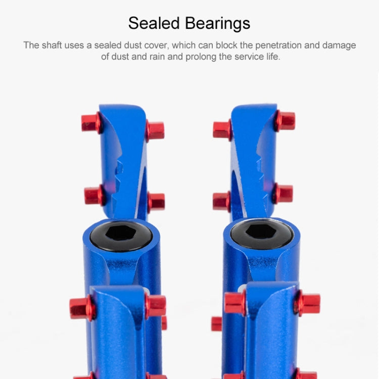 PROMEND PD-M56 1 Pair Mountain Bicycle Aluminum Alloy 3-Bearings Pedals (Red) - free shipping - PMc TechLife - Order now!
