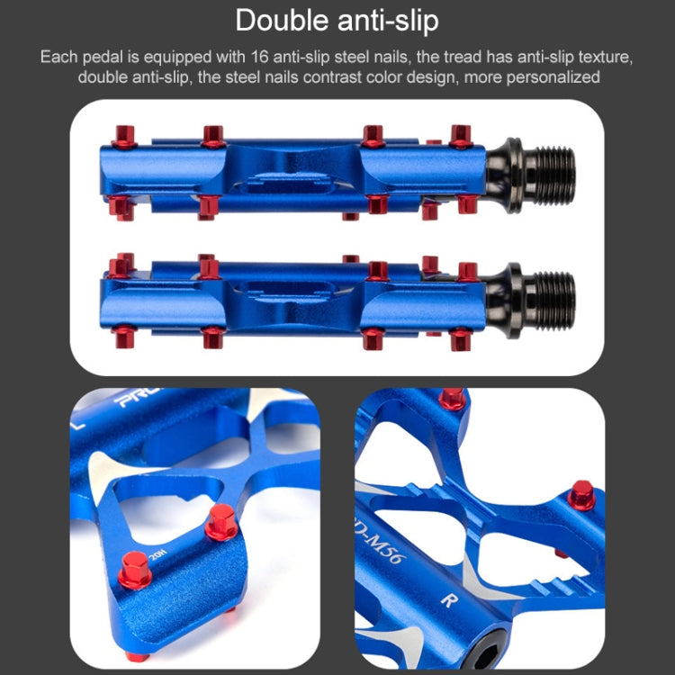 PROMEND PD-M56 1 Pair Mountain Bicycle Aluminum Alloy 3-Bearings Pedals (Blue) - free shipping - PMc TechLife - Order now!
