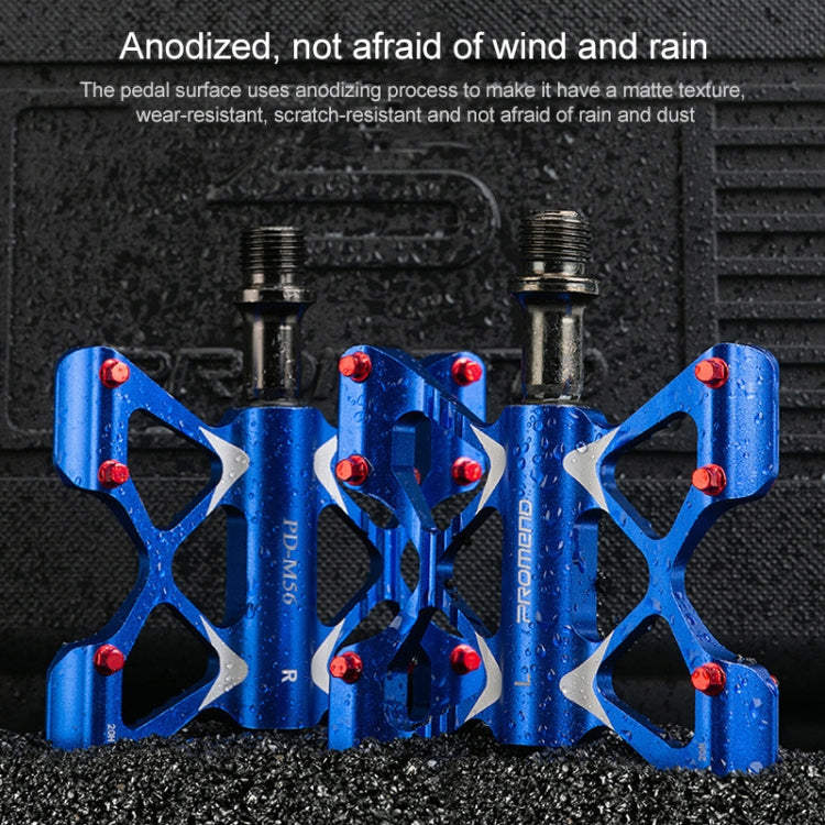 PROMEND PD-M56 1 Pair Mountain Bicycle Aluminum Alloy 3-Bearings Pedals (Red) - free shipping - PMc TechLife - Order now!