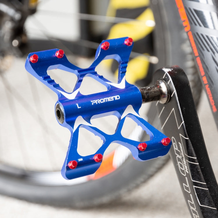 PROMEND PD-M56 1 Pair Mountain Bicycle Aluminum Alloy 3-Bearings Pedals (Red) - free shipping - PMc TechLife - Order now!
