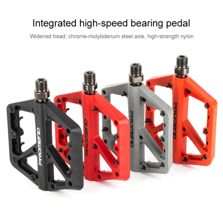 PROMEND PD-M42 1 Pair Mountain Bicycle Nylon High-speed Bearing Pedals(Orange) - free shipping - PMc TechLife - Order now!