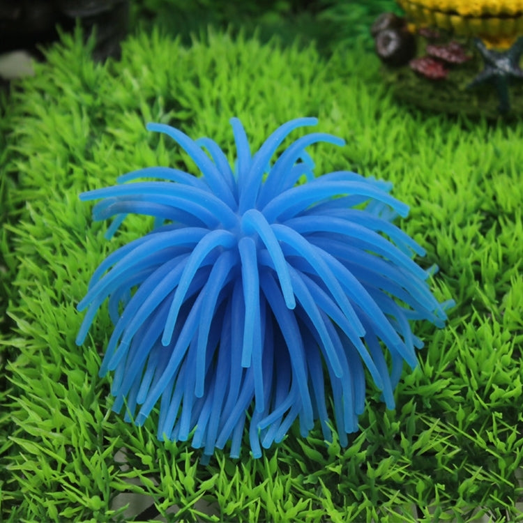 Aquarium Articles Decoration TPR Simulation Sea Urchin Ball Coral, Size: M, Diameter: 10cm(Blue) - Fish Tank Decoration by PMc TechLife | Online Shopping South Africa | PMc TechLife | Buy Now Pay Later Mobicred