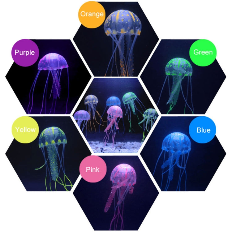 Aquarium Articles Decoration Silicone Simulation Fluorescent Sucker Jellyfish, Size: 5*17cm(Green) - free shipping - PMc TechLife - Order now!