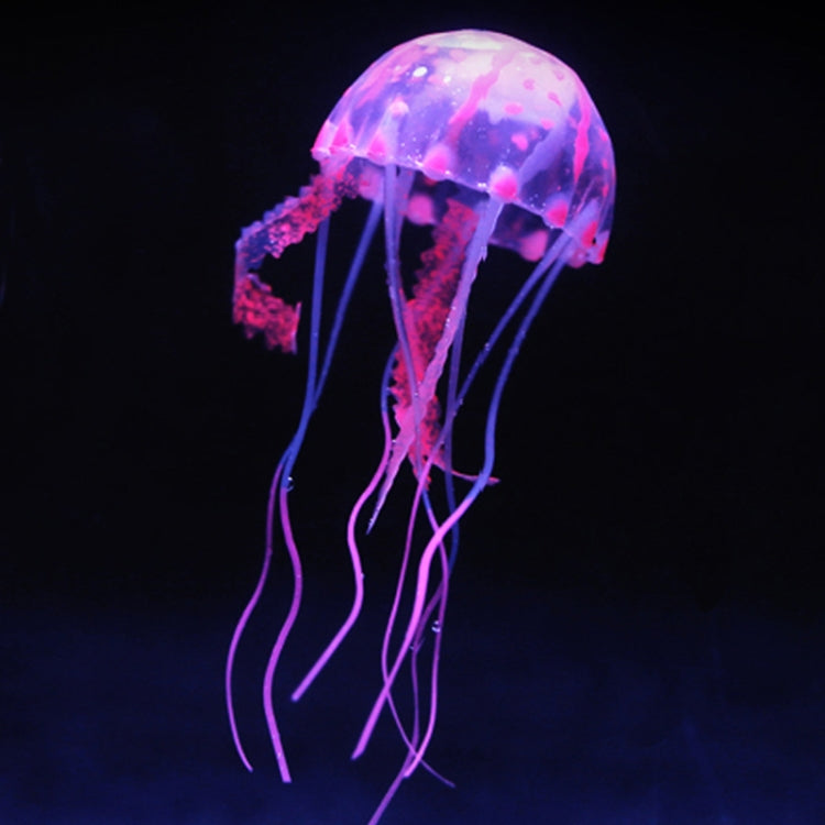 Aquarium Articles Decoration Silicone Simulation Fluorescent Sucker Jellyfish, Size: 8*20cm(Pink) - free shipping - PMc TechLife - Order now!