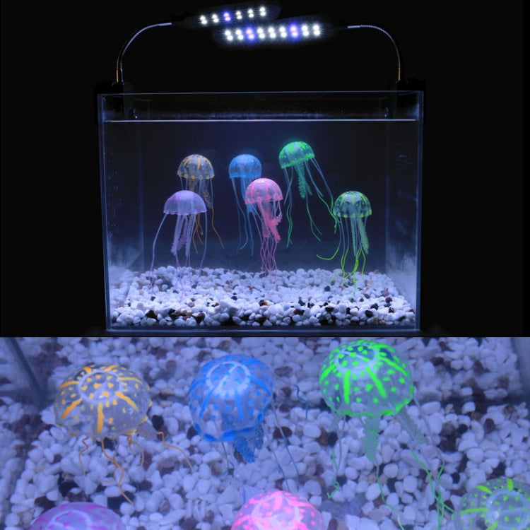 Aquarium Articles Decoration Silicone Simulation Fluorescent Sucker Jellyfish, Size: 8*20cm(Pink) - free shipping - PMc TechLife - Order now!