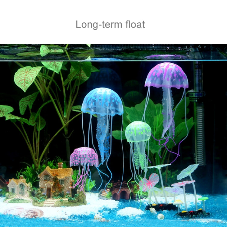 Aquarium Articles Decoration Silicone Simulation Fluorescent Sucker Jellyfish, Size: 8*20cm(Blue) - Fish Tank Decoration by PMc TechLife | Online Shopping South Africa | PMc TechLife | Buy Now Pay Later Mobicred