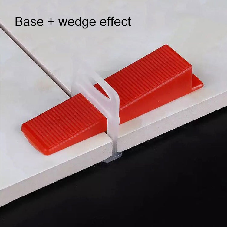 100 PCS Tile Floor Locator Insert Tile Leveler Wedge Leveling Machine for Plate Flattening System Aid Tool OG6480 - Clamps by PMC TechLife | Online Shopping South Africa | PMC TechLife