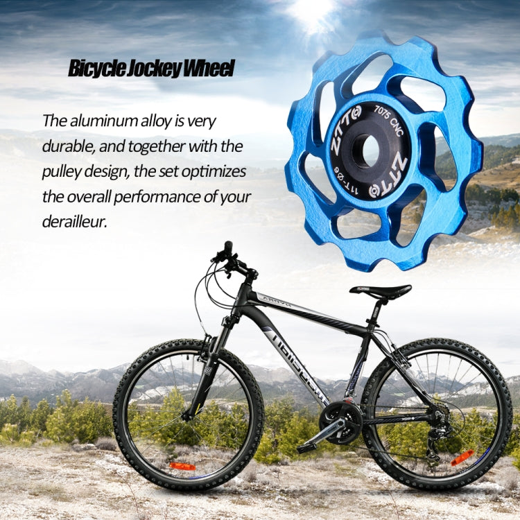 ZTTO 11T 4/5/6 MM Bicycle Derailleur Ceramic Bearing Bicycle Accessories (Gold) - Guide wheels by ZTTO | Online Shopping South Africa | PMc TechLife | Buy Now Pay Later Mobicred