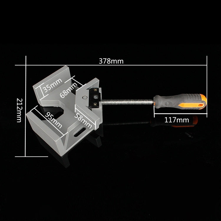 Aluminum Single Handle 90 Degree Right Angle Clamp Angle Clamp Woodworking Frame Clip Right Angle Folder Tool - Clamps by PMC Jewellery | Online Shopping South Africa | PMC Jewellery | Buy Now Pay Later Mobicred