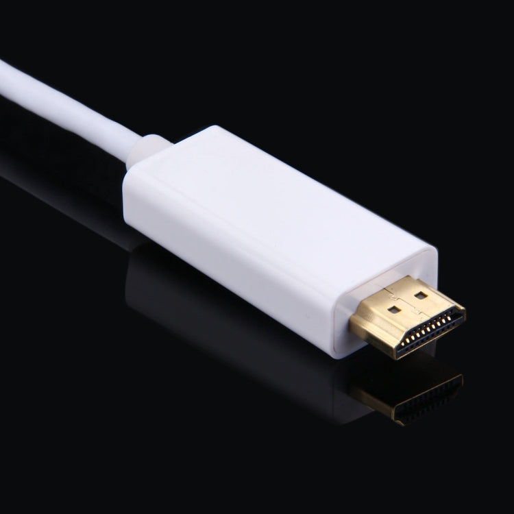 1.8m Mini DisplayPort Male to HDMI Male Adapter Cable - Cable & Adapter by PMC Jewellery | Online Shopping South Africa | PMC Jewellery | Buy Now Pay Later Mobicred
